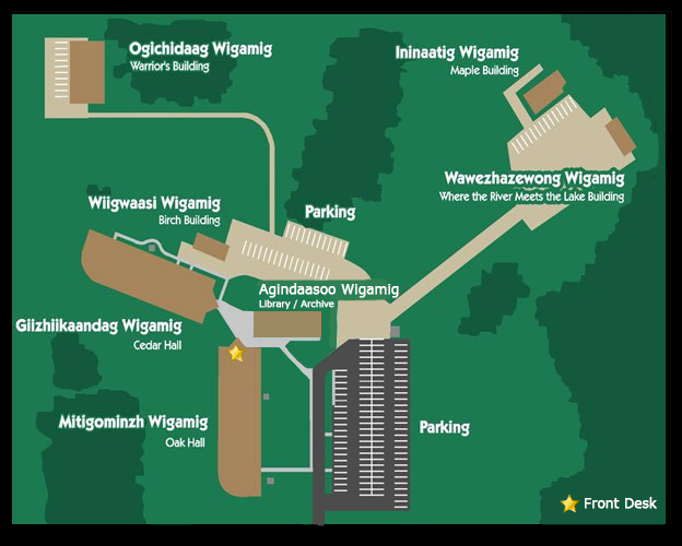 Leech Lake Tribal College Campus Map